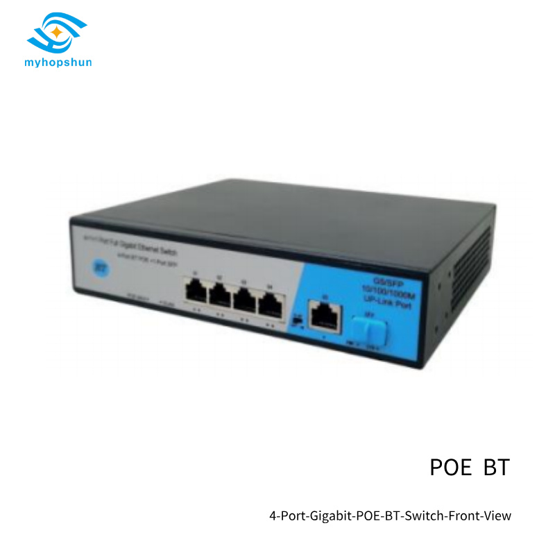 4-Port-Gigabit-PoE-BT-Switch-Front-View