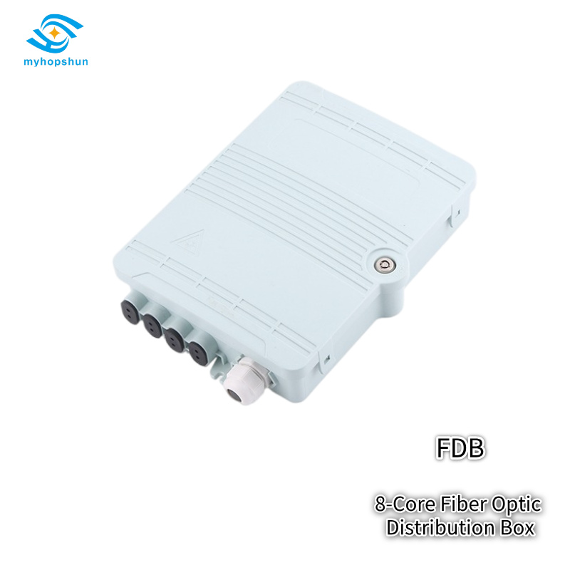 HS-002B Indoor Fiber OpticIndoor Fiber Optic Wall-Mount Box 8Core SC/LC Termination Box Indoor Fiber Optic