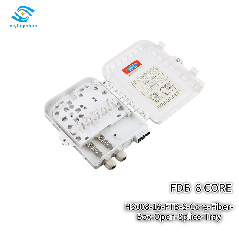 HS008-16-FTB-8-Core-Fiber-Box-Open-Splice-Tray
