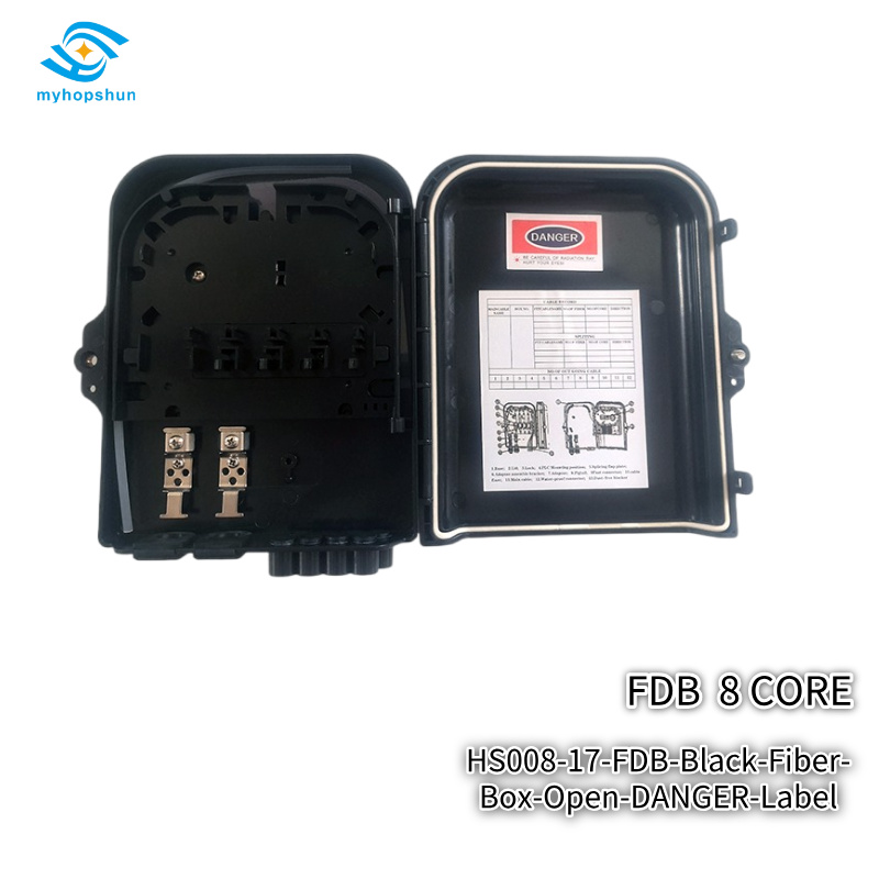 HS008-17-FDB-Black-Fiber-Box-Open-DANGER-Label