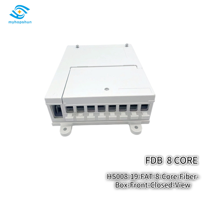 HS008-19 FDB ODB FAT FTB 8-Core Fiber Distribution Box  Ultra-Low Loss ≤0.15dB | 8 SC/APC IP65  myhopshun