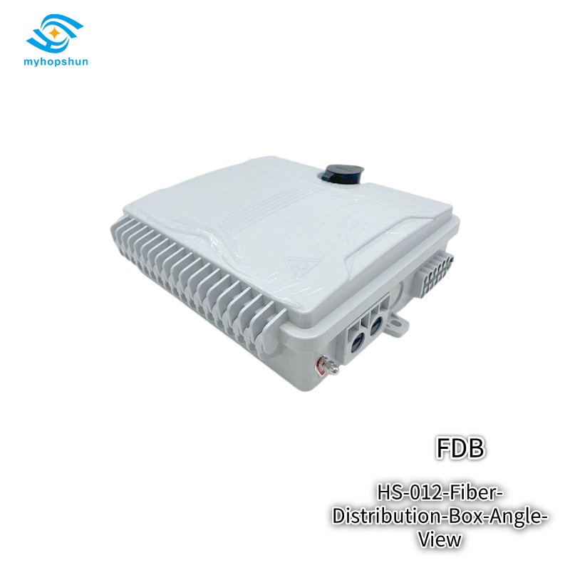 HS012 Fiber Distribution Box IP65 FTTx Terminal with 12-Way Splitter 1000+ Mating Cycles  myhopshun