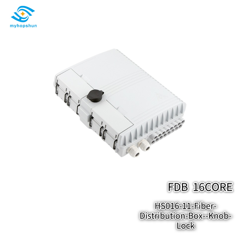 HS016-11 Fiber Distribution Box  32-Core LC Capacity IP65 FTTx Terminal with Knob Lock myhopshun