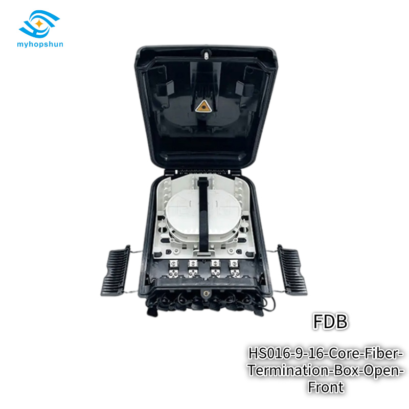 HS016-9-16-Core-Fiber-Termination-Box-Open-Front