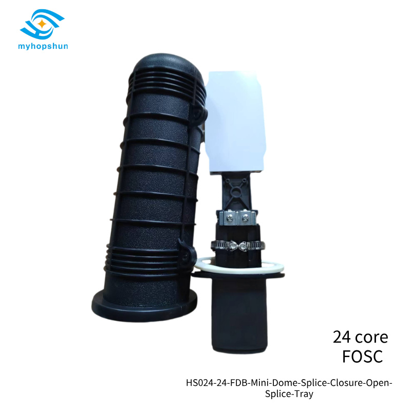 HS024-24-FDB-Mini-Dome-Splice-Closure-Open-Splice-Tray