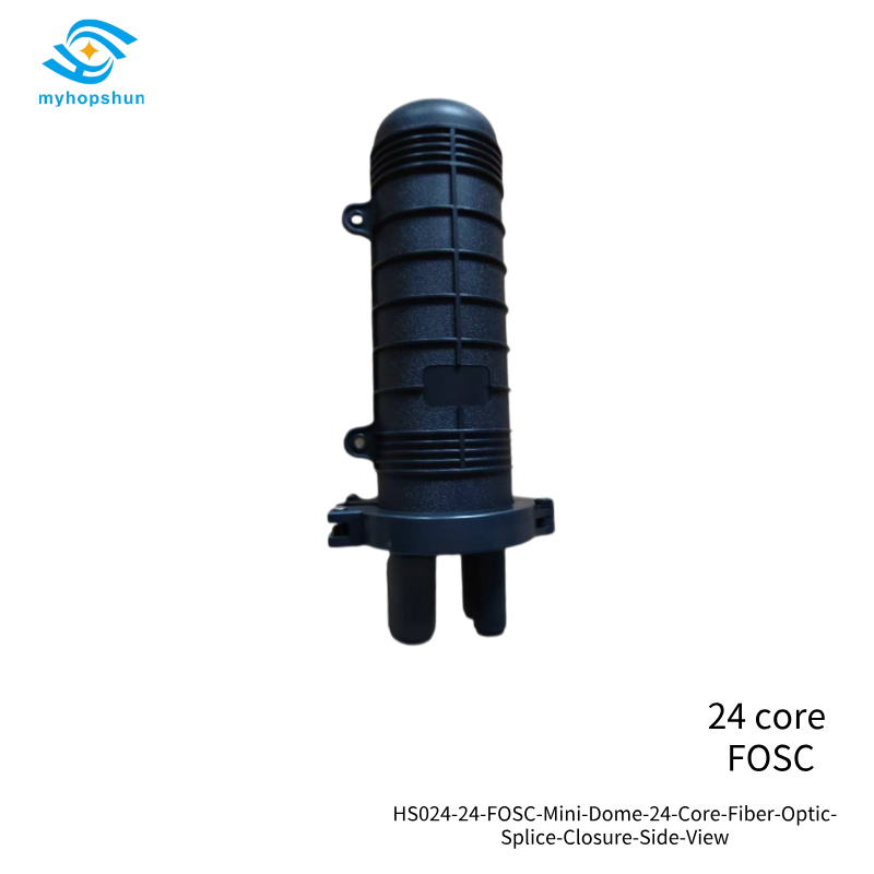 HS024-24 Mini Dome FOSC 24-Core Fiber Optic Splice Closure  IP68 4-Port | FTTx/FTTB  myhopshun