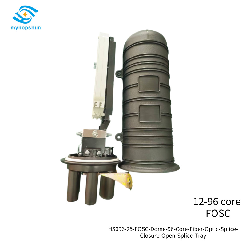 HS096-25-FOSC-Dome-96-Core-Fiber-Optic-Splice-Closure-Open-Splice-Tray