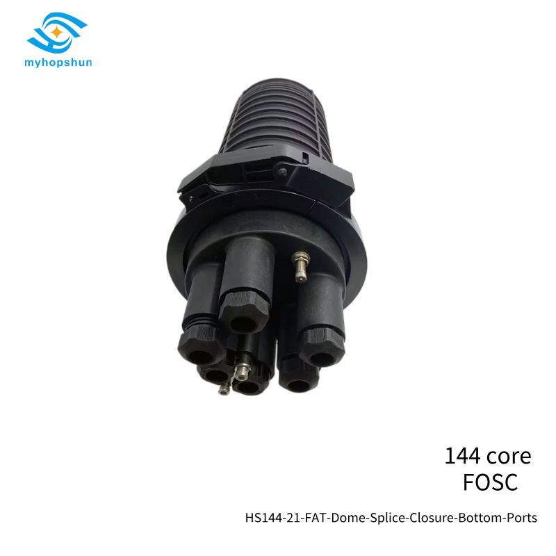 HS144-21-FAT-Dome-Splice-Closure-Bottom-Ports