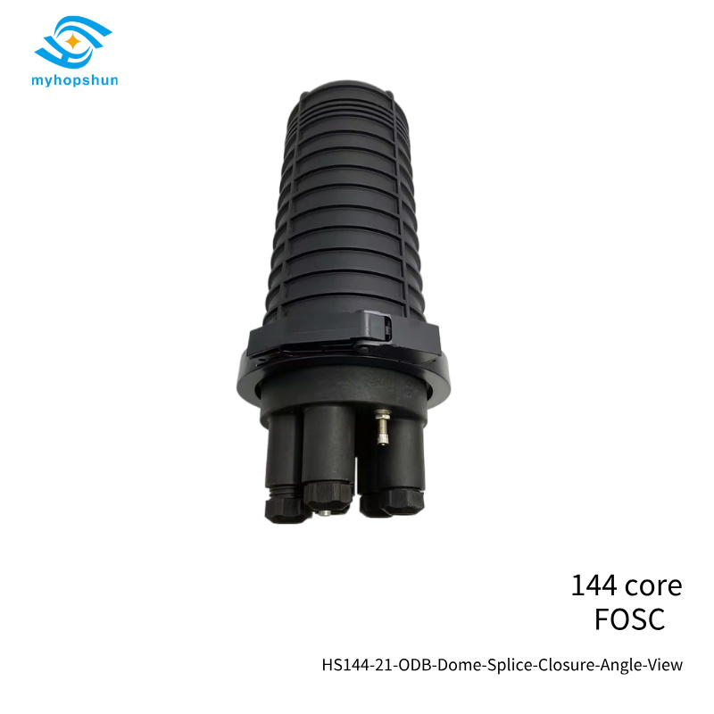 HS144-21 FOSC Dome 144-Core Fiber Optic Splice Closure  IP68 1-In/6-Out |myhopshun