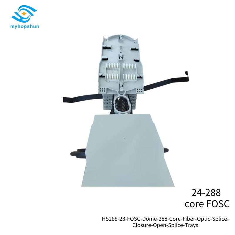 HS288-23-FOSC-Dome-288-Core-Fiber-Optic-Splice-Closure-Open-Splice-Trays